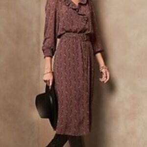 Banana Republic Pink Wrap Tie Front Sheath Dress